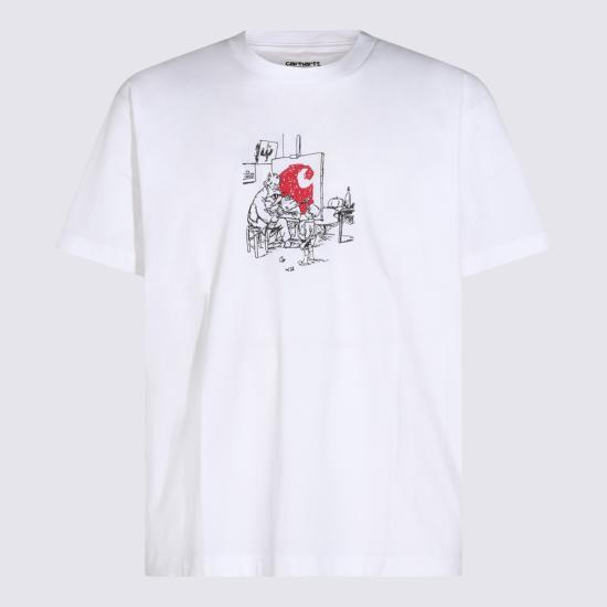 26FW 칼하트 WIP 반팔 티셔츠 I037248 02XX White
