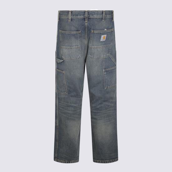 26FW 칼하트 WIP 스미스 데님 더블 니 팬츠 I032699 014Q BLUE WORN - CARHARTT WIP