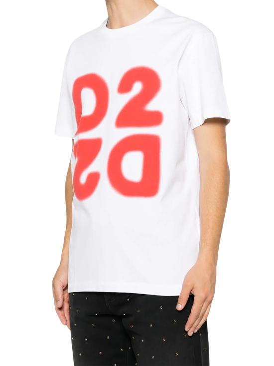 26FW 디스퀘어드2 반팔 티셔츠 S74GD1579 D20106100 WHITE - DSQUARED2