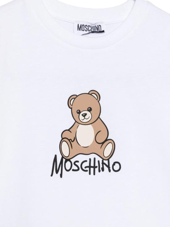 26FW [키즈] 모스키노 티셔츠 HNM05V LAA1010101 WHITE - MOSCHINO