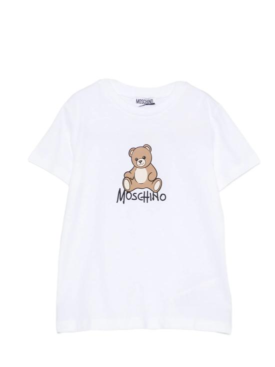 26FW [키즈] 모스키노 티셔츠 HNM05V LAA1010101 WHITE