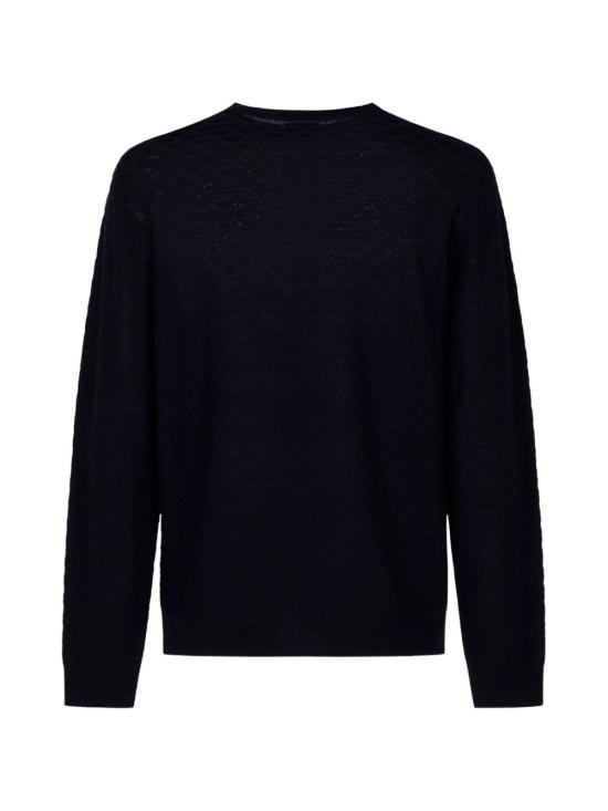26FW 조르지오 아르마니 스웨터 GM003873 AF28176U8139 NAVY - GIORGIO ARMANI