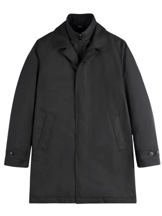 26FW 페이 코트 NAM62530160 AX2B999 BLACK