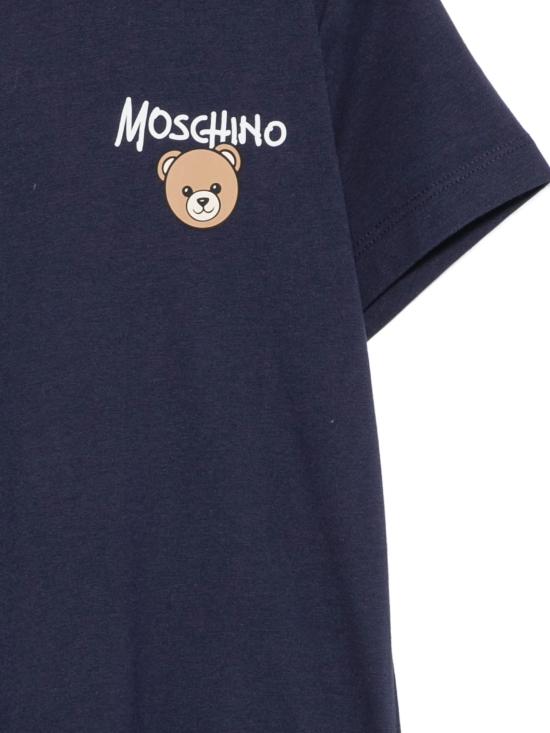 26FW [키즈] 모스키노 티셔츠 HUM05V LAA3440016 NAVY - MOSCHINO