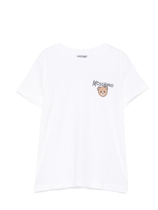 26FW [키즈] 모스키노 티셔츠 HUM05V LAA3410101 WHITE