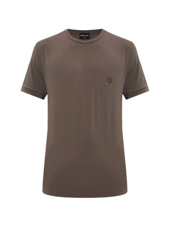 26FW 조르지오 아르마니 반팔 티셔츠 3GST52 SJP4ZU6199 BROWN - GIORGIO ARMANI