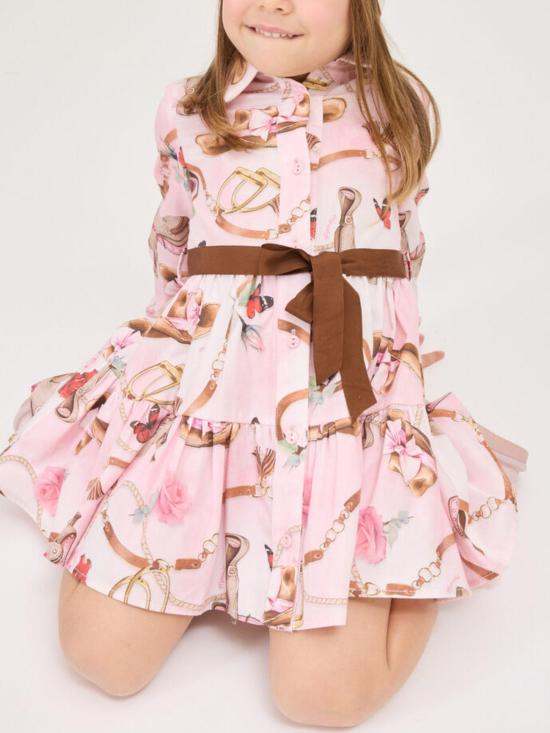 26FW [키즈] 모나리자 원피스 11H912 8622094F PINK - MONNALISA
