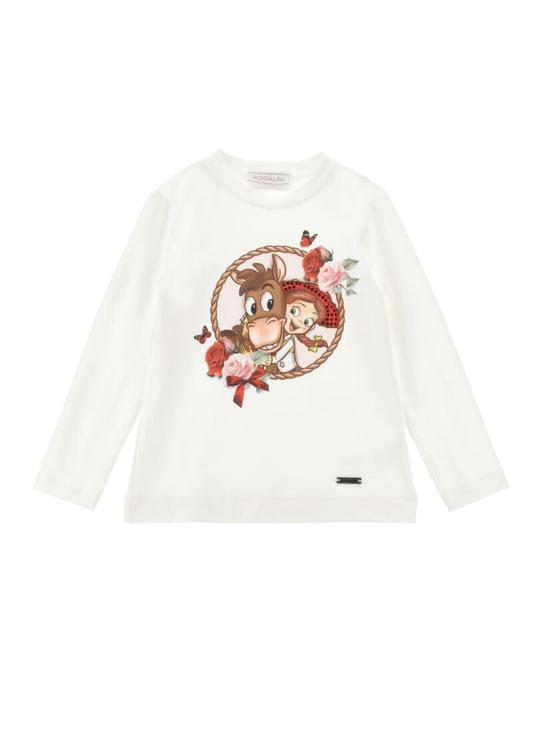 26FW [키즈] 모나리자 티셔츠 19H601 80040001 WHITE