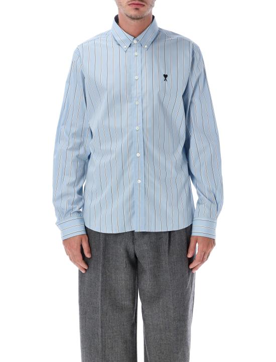 26FW 아미 긴팔 셔츠 USH878CO0249 A232 LIGHTT BLUE WHITE