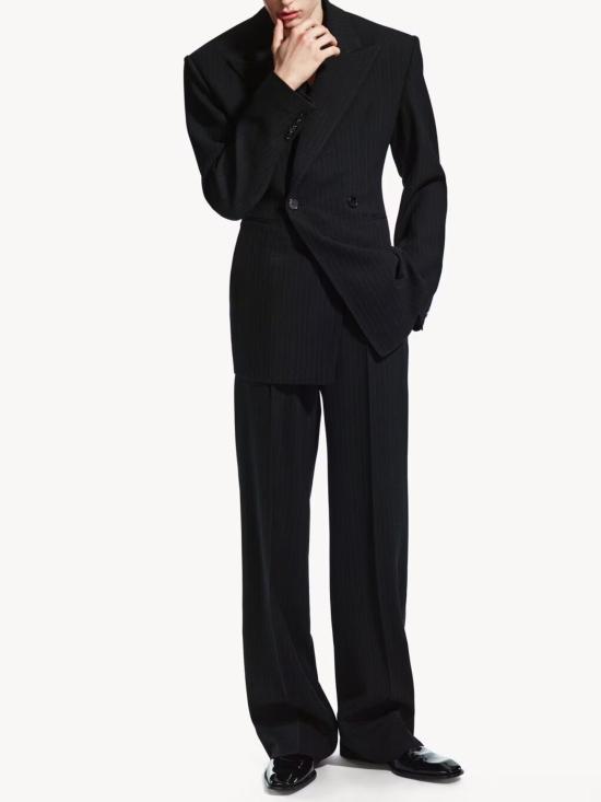 26FW 생로랑 스트레이트 팬츠 A000O7 Y4L311003 BLACK - SAINT LAURENT