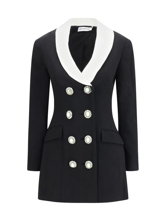 26FW 셀프 포트레이트 원피스 AW26054SB BLACK