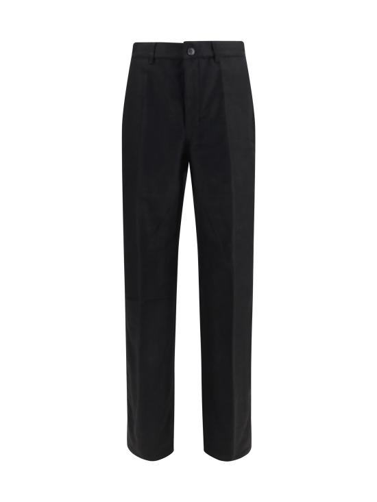 26FW 릭 오웬스 스트레이트 팬츠 RU02F4332MOR 09 BLACK