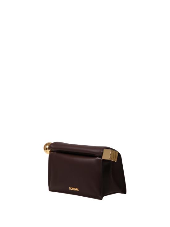 26FW 자크뮈스 론드 까레 클러치 BAW00356AC27L14 890 MIDNIGHT BROWN - JACQUEMUS