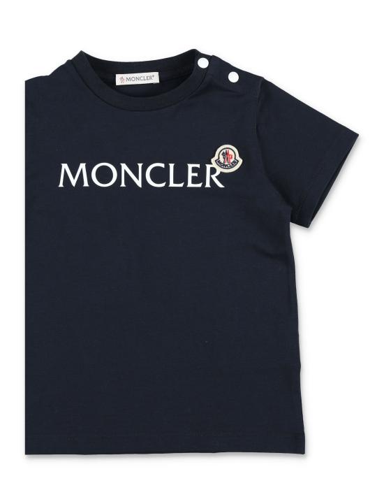 26FW [키즈] 몽클레어 티셔츠 8C0000889AUM 778 BLU - MONCLER