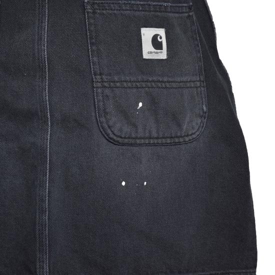 26SS 칼하트 WIP 미디 스커트 I037027 89EJ Nero lavato - CARHARTT WIP