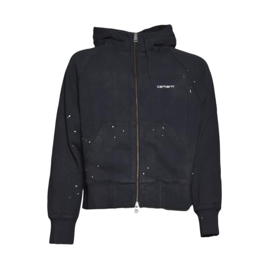 26FW 칼하트 WIP 후드 티셔츠 I036842 89EJ Nero lavato