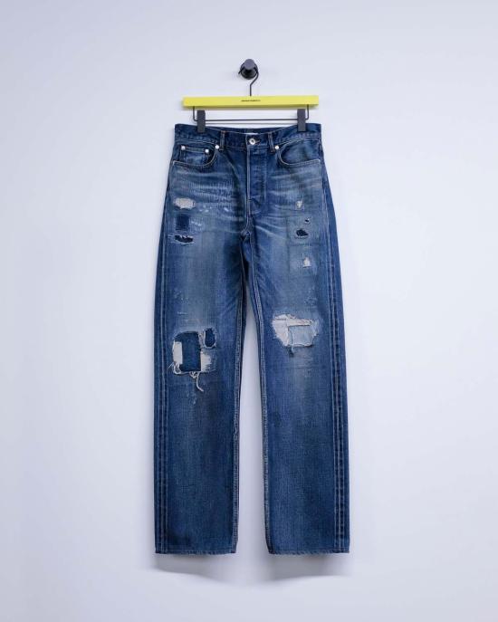  JW앤더슨 데님 팬츠 JW 앤더슨 다크 블루 데님 스트레이트 레그 진 - JW ANDERSON