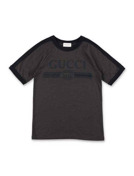 26FW [키즈] 구찌 티셔츠 864634XJHW6 1073 Grigio
