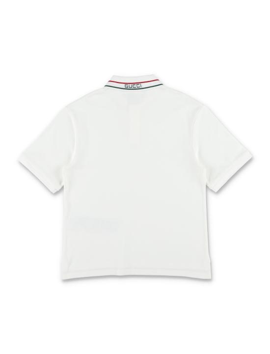26FW [키즈] 구찌 폴로 셔츠 860897XJHW2 9024 Bianco - GUCCI