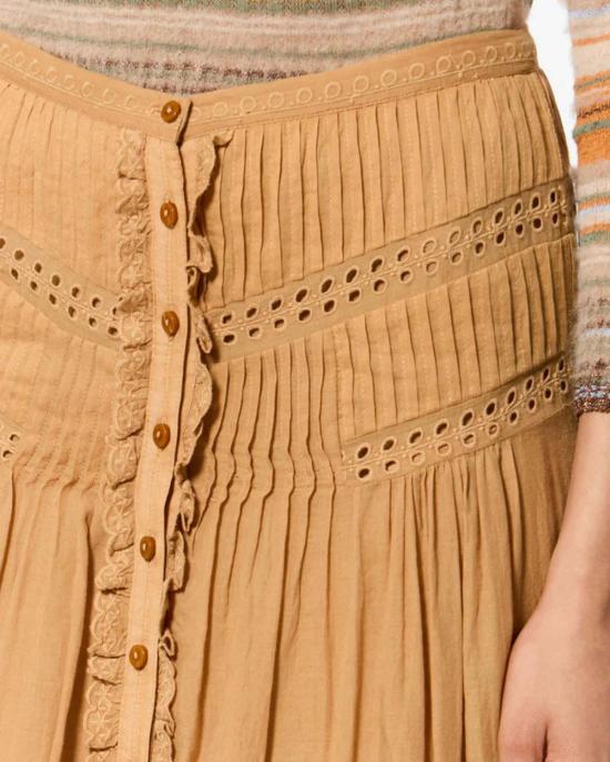  이자벨마랑 롱 스커트 이자벨 마랑 로렌 스커트 카라멜 - ISABEL MARANT
