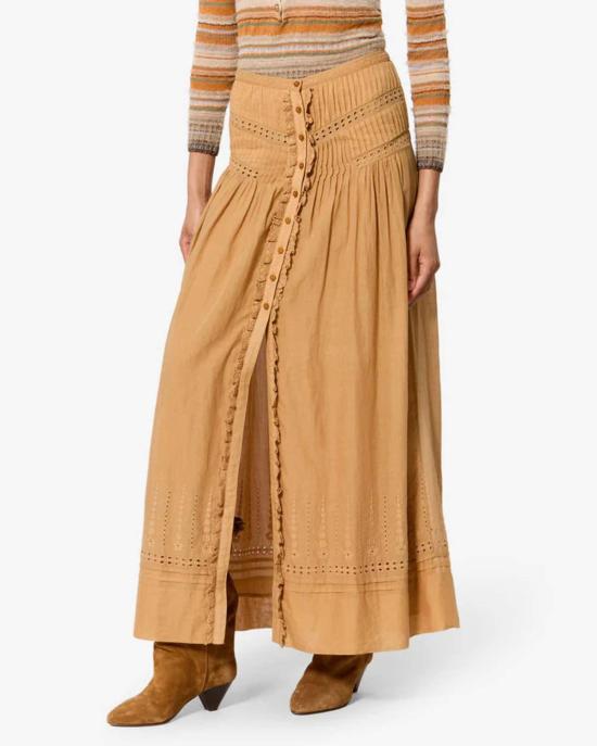  이자벨마랑 롱 스커트 이자벨 마랑 로렌 스커트 카라멜 - ISABEL MARANT