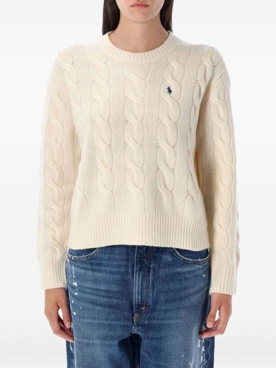 26FW 폴로 랄프로렌 스웨터 211A91216002 AUTHENTIC CREAM - POLO RALPH LAUREN