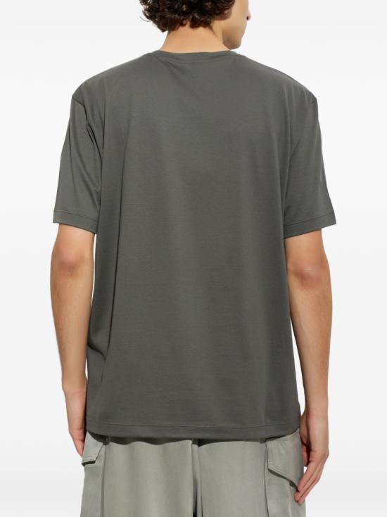 26FW 조르지오 아르마니 반팔 티셔츠 GM004657 TE18291U8092 Grey - GIORGIO ARMANI