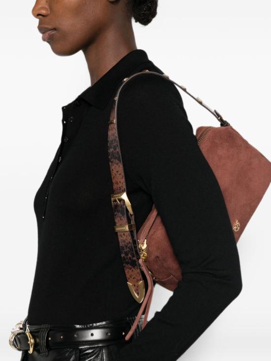 26FW 핑코 숄더백 106761 A3DBL88J Brown - PINKO