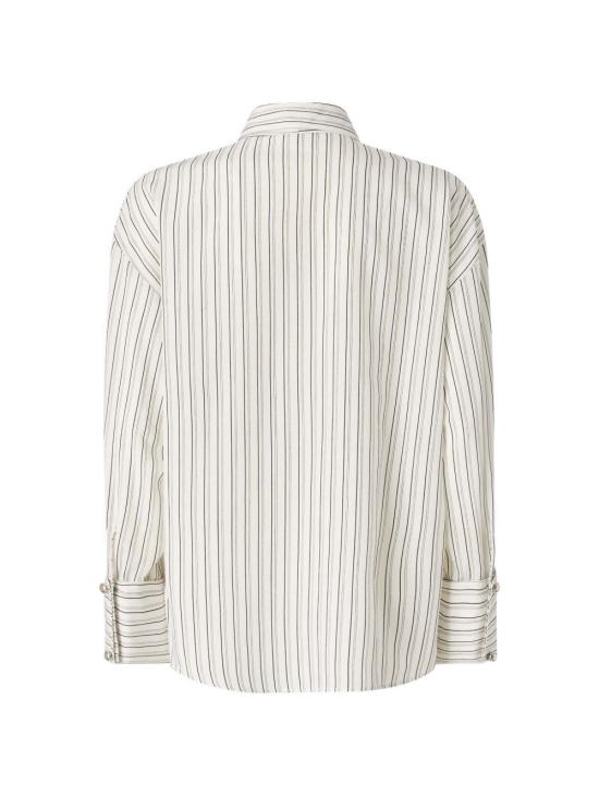 26FW 핑코 셔츠 107482 A33QZZ1 WHITE BLACK - PINKO
