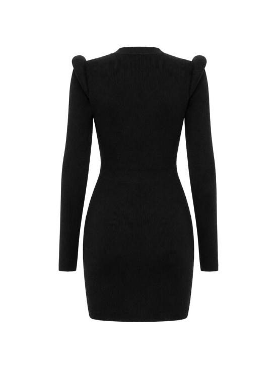 26FW 엘리자베타프랜치 미디 원피스 AM13S66E2 110 Black - ELISABETTA FRANCHI