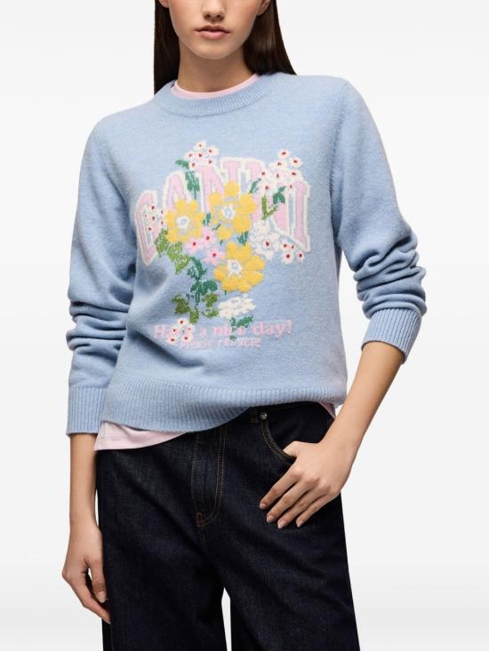 26FW 가니 스웨터 A1150059 ZXF Blue Bonnet - GANNI