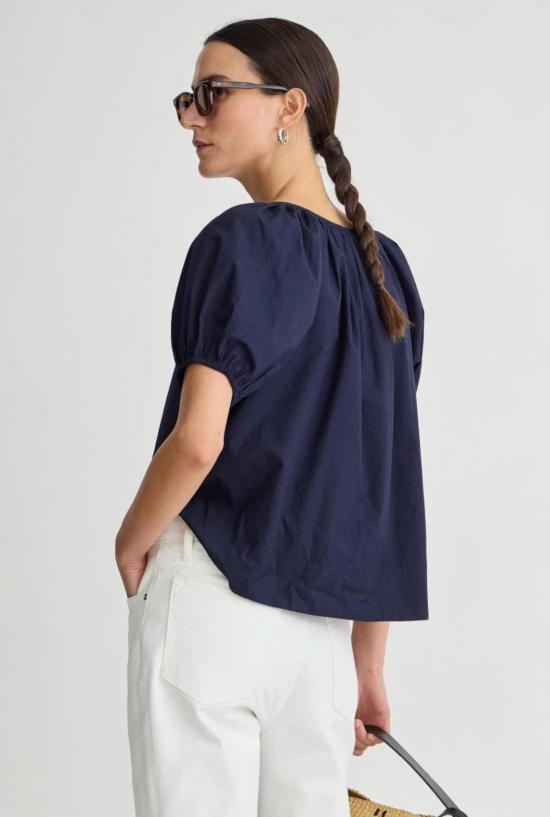  어피스 어파트 블라우스 Apiece Apart Amalie Tie Top Midnight - APIECE APART