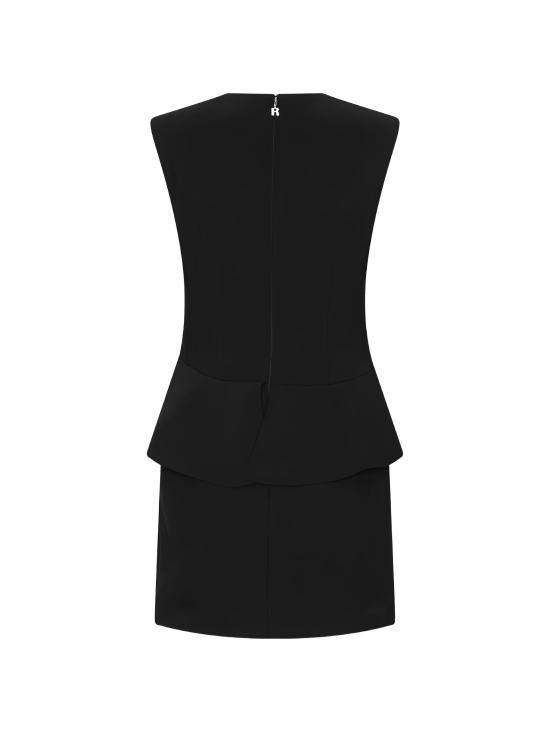 26FW 로테이트 미디 원피스 116651 100 Nero - ROTATE