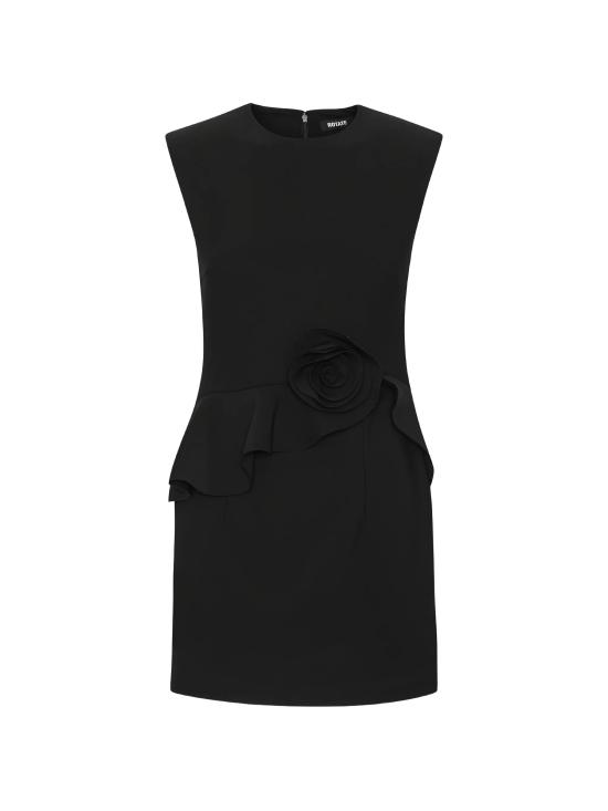 26FW 로테이트 미디 원피스 116651 100 Nero