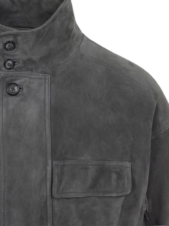 26FW 조르지오 아르마니 가죽 자켓 GM004407 AF30029U8097 BLACK - GIORGIO ARMANI