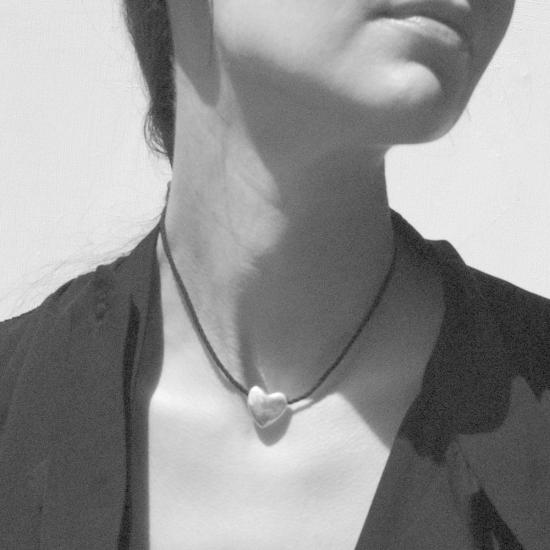  아니카 이네즈 목걸이/팬던트 스몰 하트 목걸이 실버 - ANNIKA INEZ
