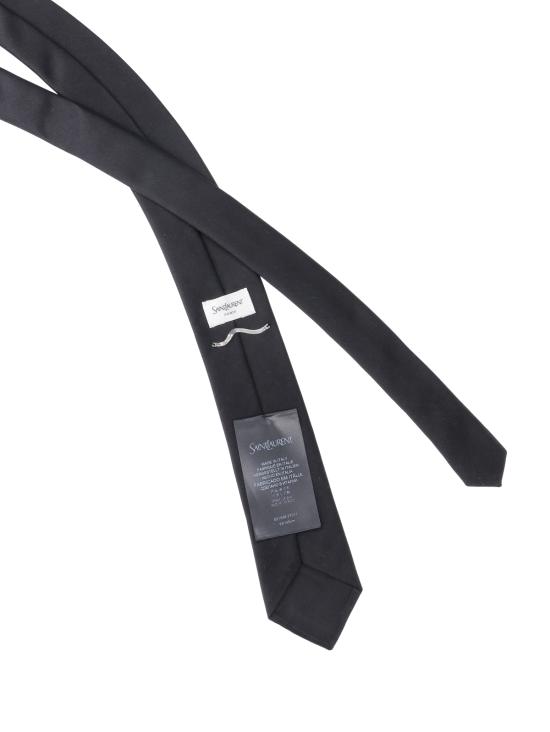 26FW 생로랑 넥타이 821638 3Y011 1000 BLACK - SAINT LAURENT