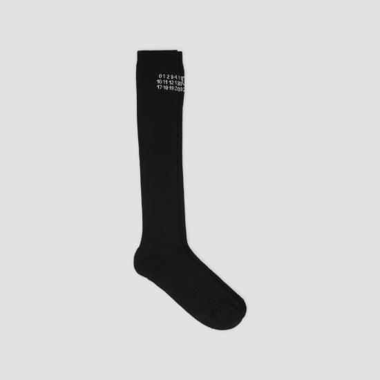 26FW MM6 메종마르지엘라 양말 S52TL0041 M13244 900 BLACK