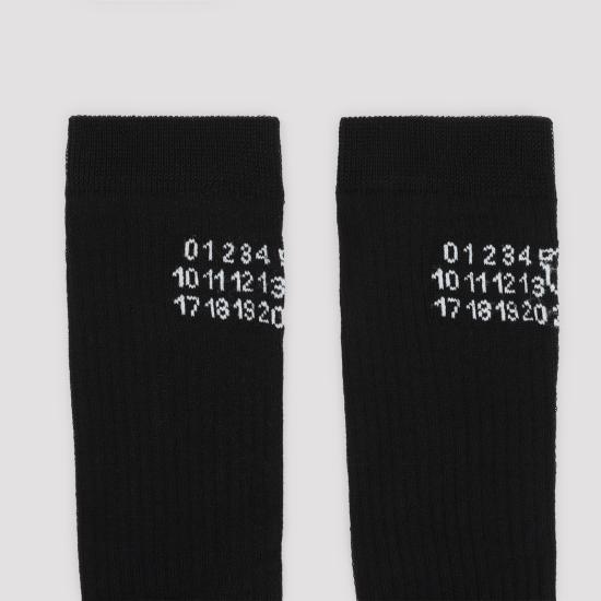 26FW MM6 메종마르지엘라 양말 S52TL0041 M13244 900 BLACK - MM6 MAISON MARGIELA