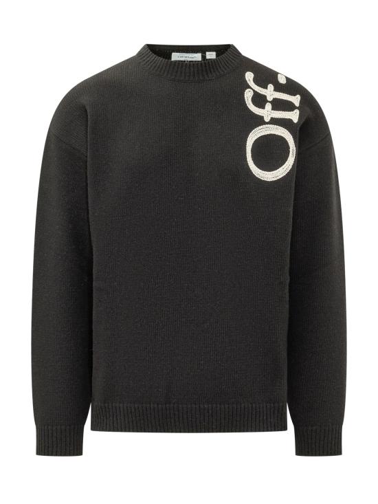 26FW 오프화이트 스웨터 44MHE213F26K00 1001 BLACK