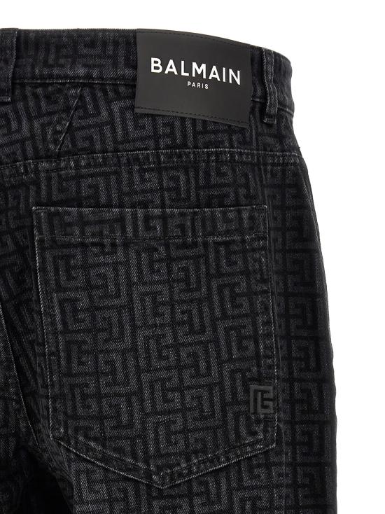 26FW 발망 데님 팬츠 HH1ML138DG40ELR Black - BALMAIN