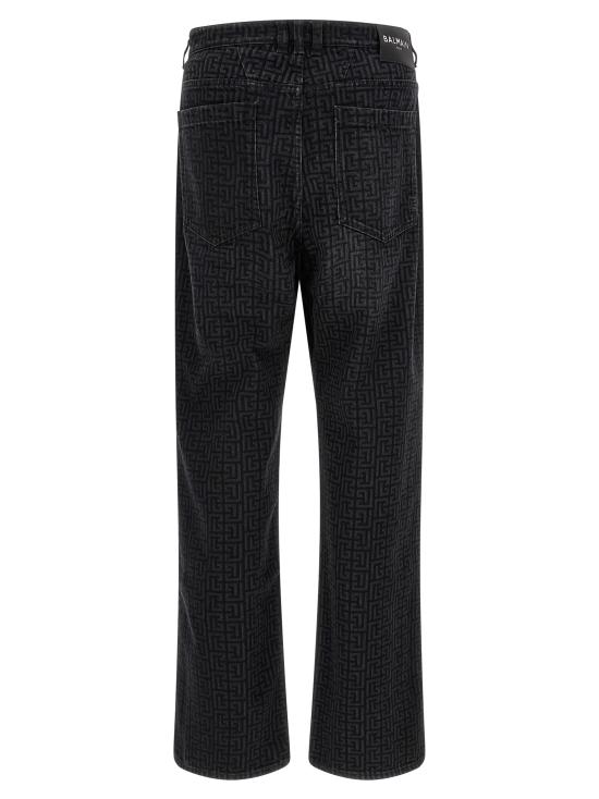 26FW 발망 데님 팬츠 HH1ML138DG40ELR Black - BALMAIN
