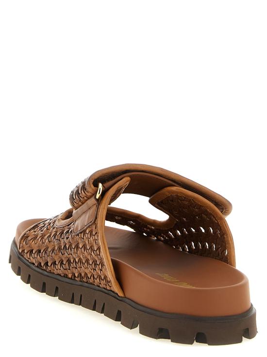 26SS 미우미우 샌들 5XX679F0103ZN7F0046 Brown - MIU MIU