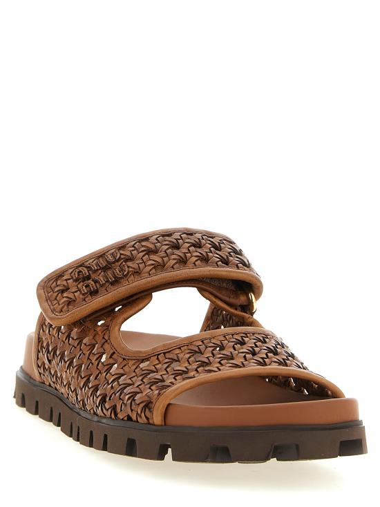 26SS 미우미우 샌들 5XX679F0103ZN7F0046 Brown - MIU MIU