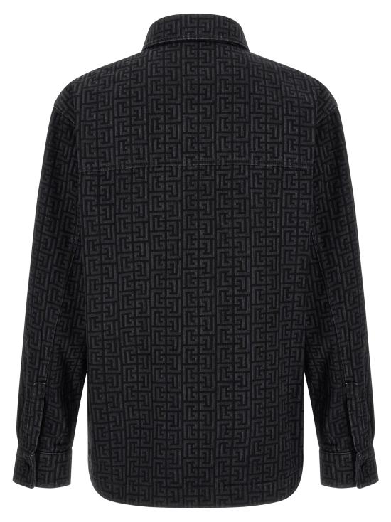 26FW 발망 긴팔 셔츠 HH1HC160DG40ELR Black - BALMAIN