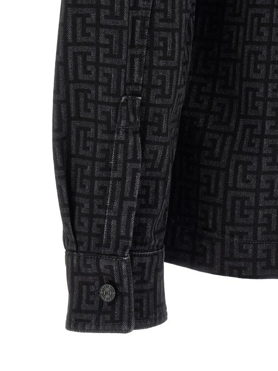 26FW 발망 긴팔 셔츠 HH1HC160DG40ELR Black - BALMAIN