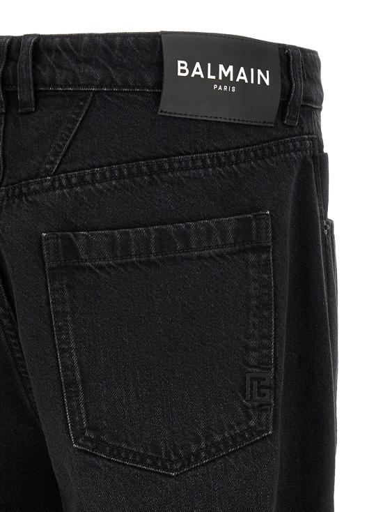 26FW 발망 데님 팬츠 HH1MI115DG130PC Black - BALMAIN