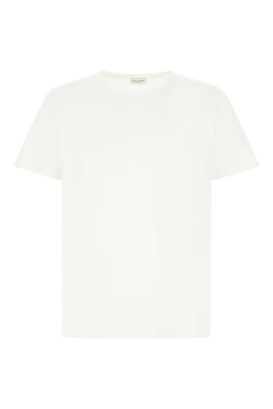 26FW 생로랑 반팔 티셔츠 A001BEY38BD 9000 BLANC