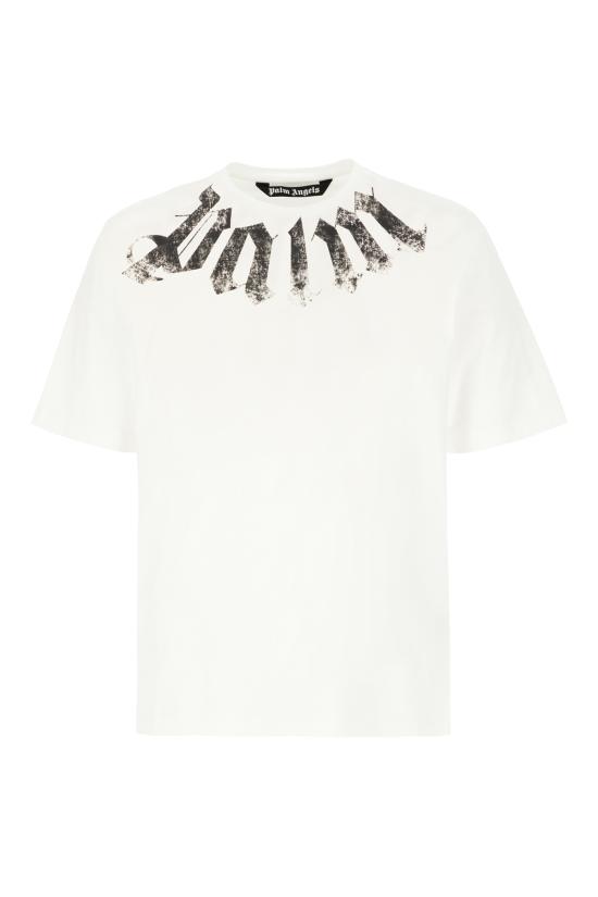 26FW 팜앤젤스 반팔 티셔츠 PAMAA003JR001 0310 OFF WHITE BLACK