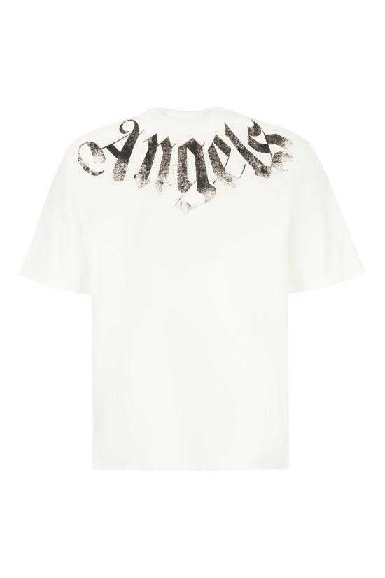 26FW 팜앤젤스 반팔 티셔츠 PAMAA003JR001 0310 OFF WHITE BLACK - PALM ANGELS